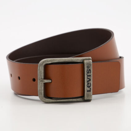 Brown Leather Belt - Image 1 - please select to enlarge image