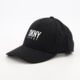 Black Embroidered Logo Cap  - Image 1 - please select to enlarge image