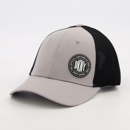 Silver Branded Trucker Cap  - Image 1 - please select to enlarge image