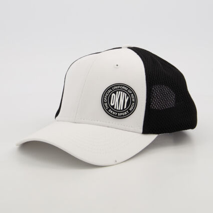 White Branded Trucker Cap  - Image 1 - please select to enlarge image