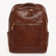 Brown Leather Backpack  - Image 1 - please select to enlarge image