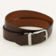 Brown Leather Jorges Reversible Belt - Image 1 - please select to enlarge image