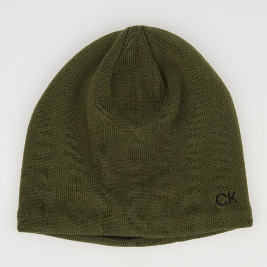 Khaki Fleece Lined Classic Beanie  - Image 1 - please select to enlarge image