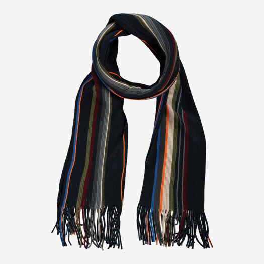 Black Jacob Scarf 20x180cm - Image 1 - please select to enlarge image