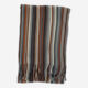 Brown Stripe Pattern Knit Scarf - Image 2 - please select to enlarge image