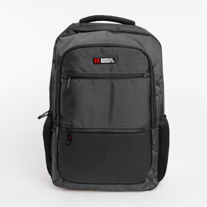 Grey Zurich Laptop Backpack  - Image 1 - please select to enlarge image