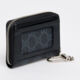Black Monogram Card Case With Clip  - Image 2 - please select to enlarge image