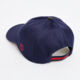 Navy Canvas Baseball Cap  - Image 2 - please select to enlarge image