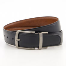 Black & Brown Leather Reversible Belt