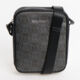 Black & Grey Motif Cross Body Bag - Image 1 - please select to enlarge image