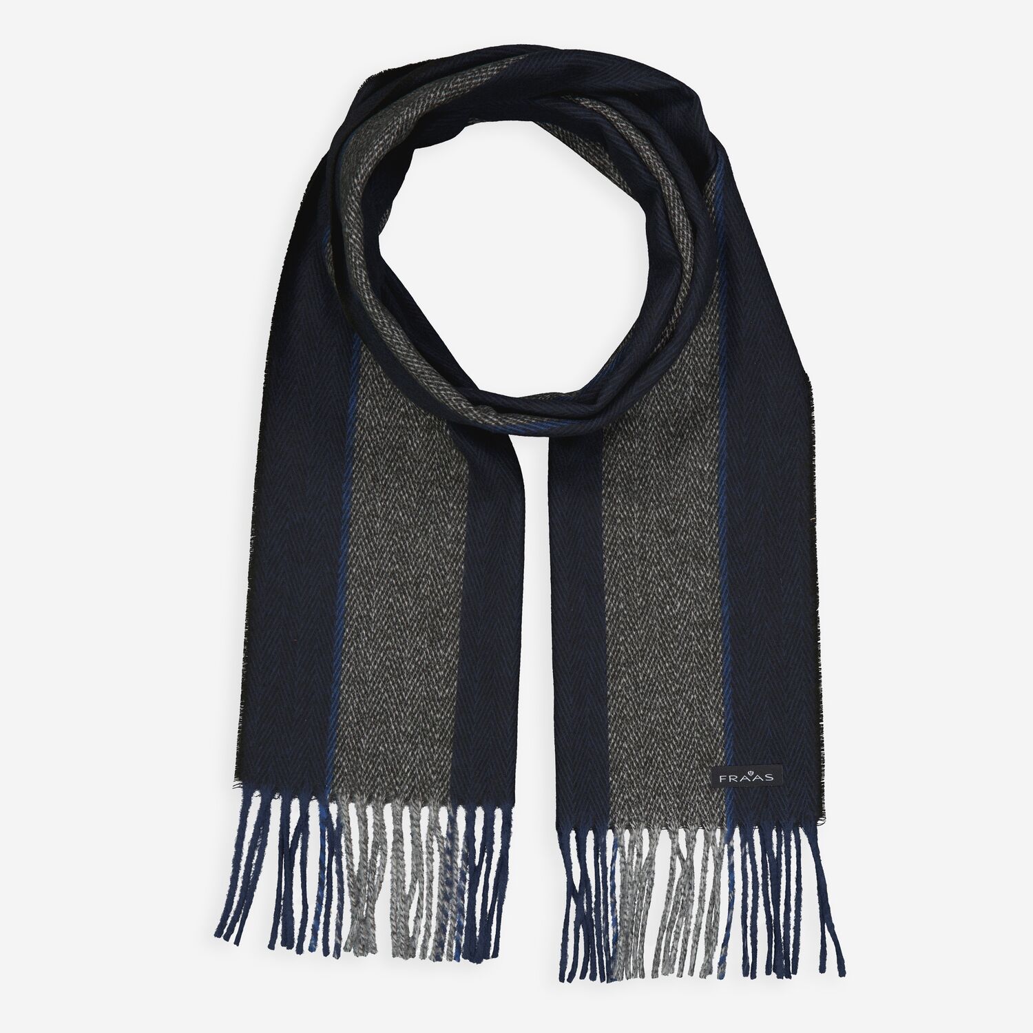 Navy Striped Scarf 15x180cm TK Maxx UK - Main Image