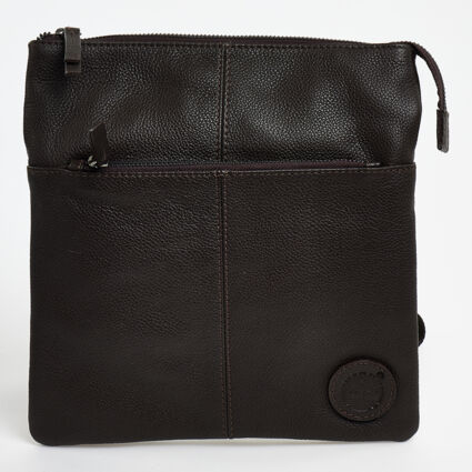 Brown Basic Cross Body Bag - Image 1 - please select to enlarge image