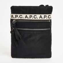 Black Repeat Logo Neck Pouch