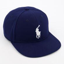 Navy Blue Twill High Crown Cap