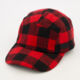 Red & Black Checked Cap  - Image 1 - please select to enlarge image