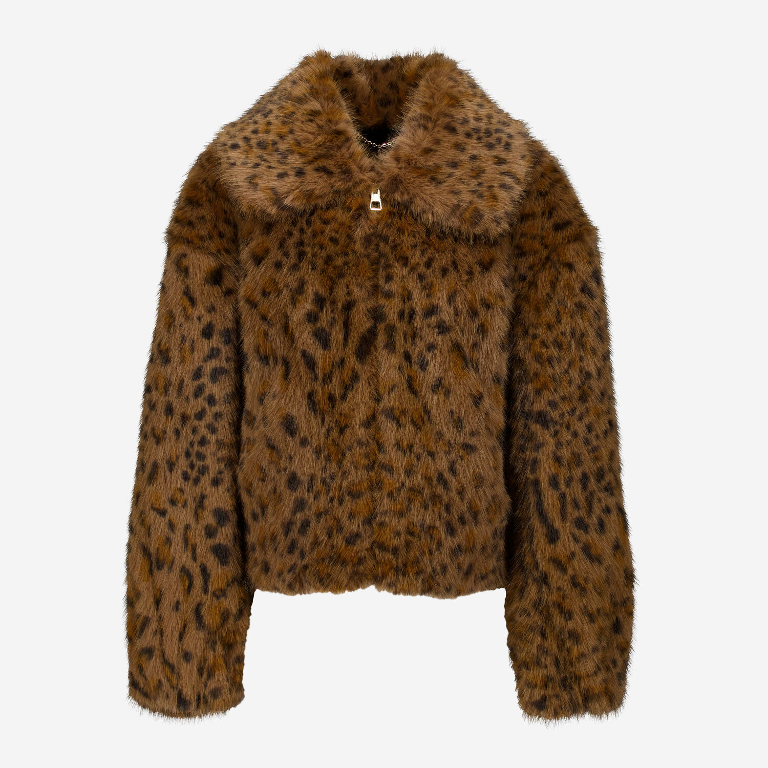 Faux Fur Wool Leopard Coat Fleece Jacket Girls Leopard Coat Fleece