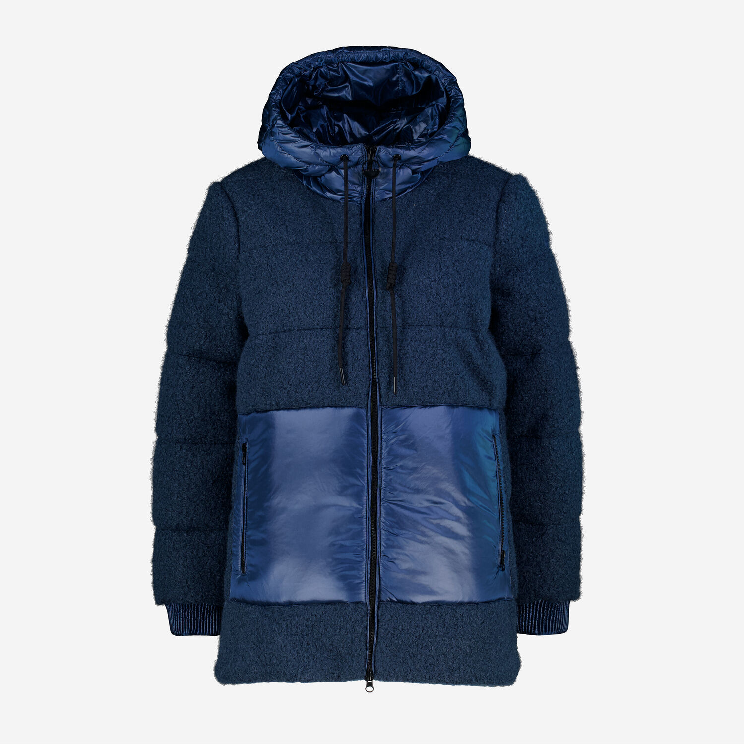 Blaue Jacke aus Fellimitat mit Kapuze TK Maxx de