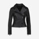 Black Leather Jacket - Image 1 - please select to enlarge image