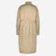 Tan Longline Quilted Coat  - Image 2 - please select to enlarge image