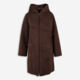 Adriana Brown Hooded Teddy Coat - Image 1 - please select to enlarge image