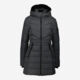 Grey Padded Faux Fur Hood Jacket - Image 1 - please select to enlarge image