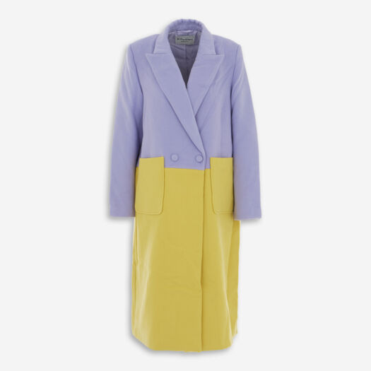 Lilac & Yellow Trench Coat - Image 1 - please select to enlarge image