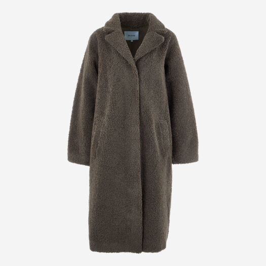 Brown Fleece Coat - Image 1 - please select to enlarge image