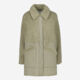 Green Reina Teddy Coat - Image 1 - please select to enlarge image