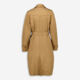 Camel Faux Suede Trench Coat  - Image 2 - please select to enlarge image