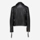 Black Zip Fastening Leather Jacket - Image 2 - please select to enlarge image