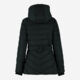 Dark Green Ribbed Belted Padded Jacket  - Image 2 - please select to enlarge image