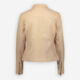 Cream Leather Biker Jacket  - Image 2 - please select to enlarge image