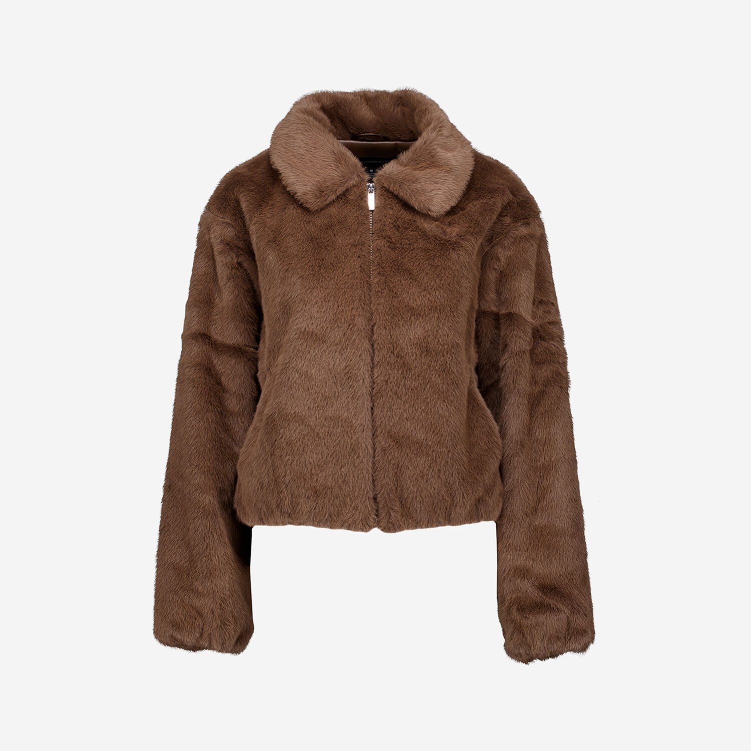 Brown Faux Fur Short Jacket TK Maxx UK - Main Image