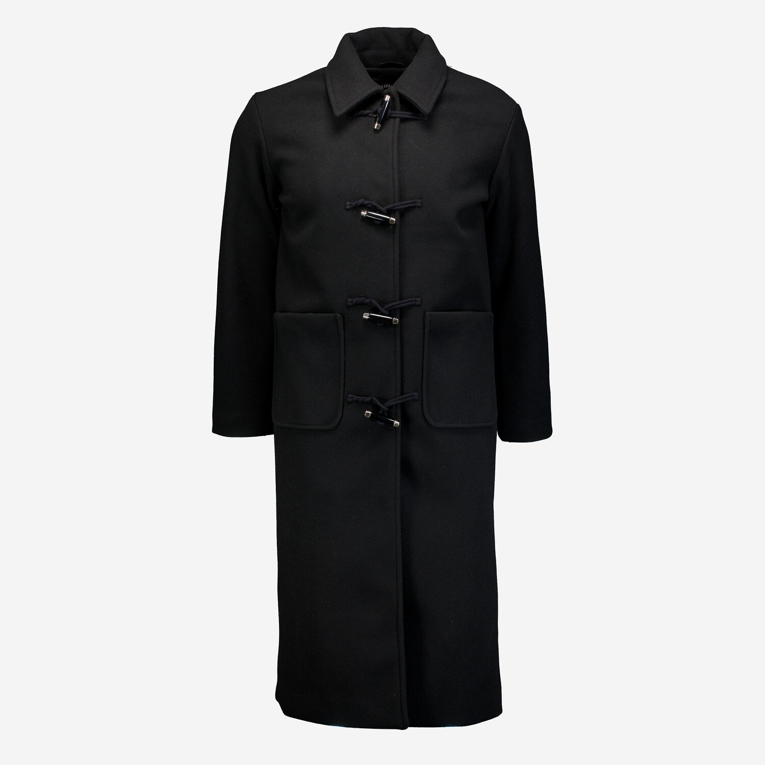 Black Collared Duffle Coat TK Maxx UK - Main Image