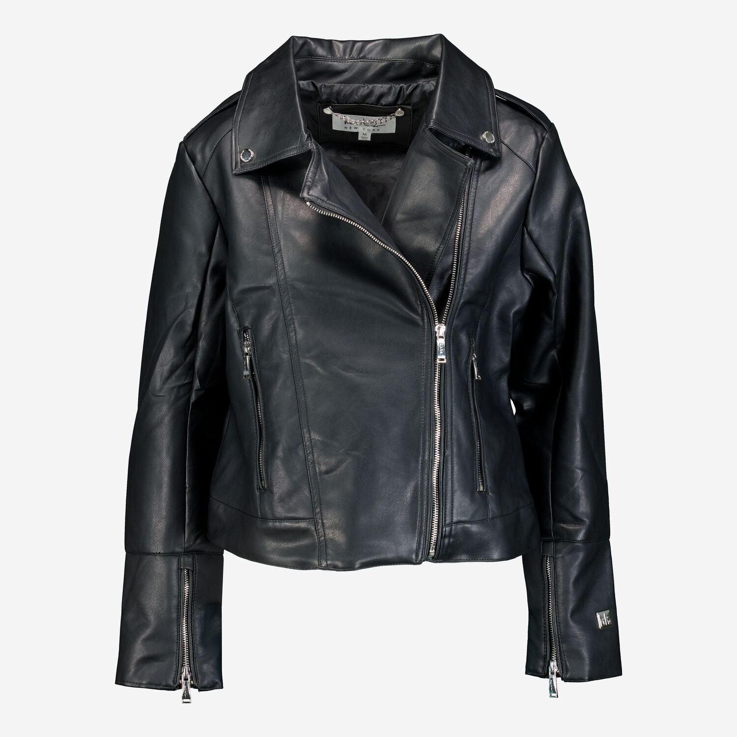 Womens Jacket Leather Jacket Mens Tk Maxx Black Grained Biker