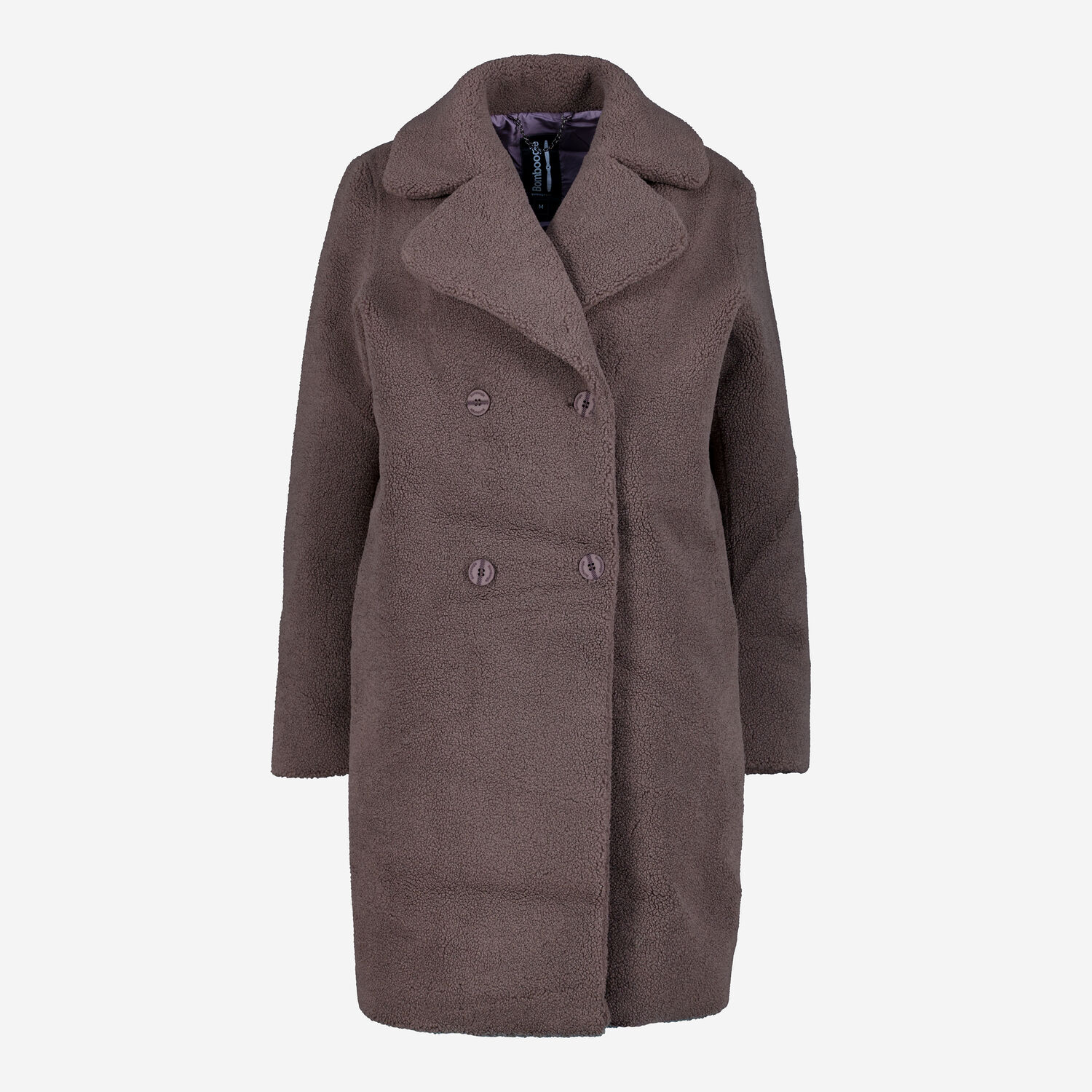 Urban Bronze Faux Fur Sherpa Midi Coat TK Maxx UK