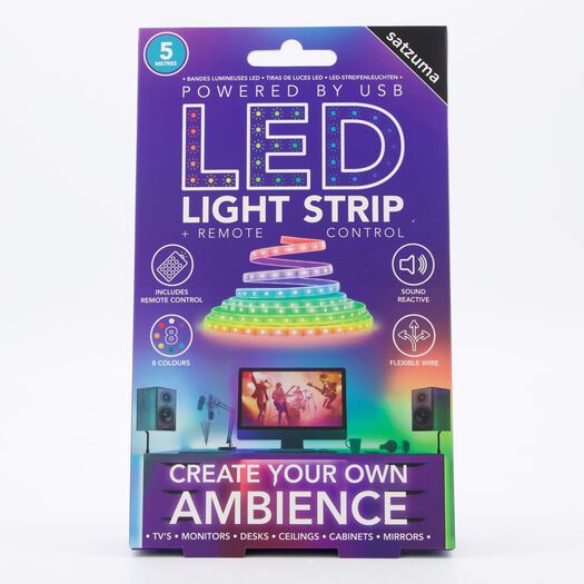 Mehrfarbiger LED-Lichtstreifen 5m - Bild 1 - bitte auswählen, um das Bild zu vergrößern