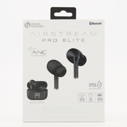 Black Airstream Pro Elite Earbuds - Image 1 - please select to enlarge image