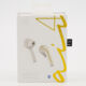 White & Gold Tone Air 4 Wireless Earbud Headphones - Image 1 - please select to enlarge image