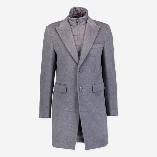 Richard James London Charcoal Wool Overcoat