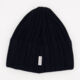 Black Branded Knitted Beanie  - Image 2 - please select to enlarge image