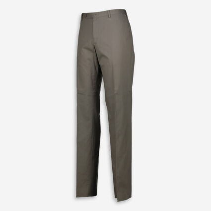 Grey Chino Trousers - Image 1 - please select to enlarge image