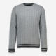 Grey Wool Jumper - Image 1 - please select to enlarge image