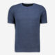 Blue Textured T Shirt - Image 1 - please select to enlarge image