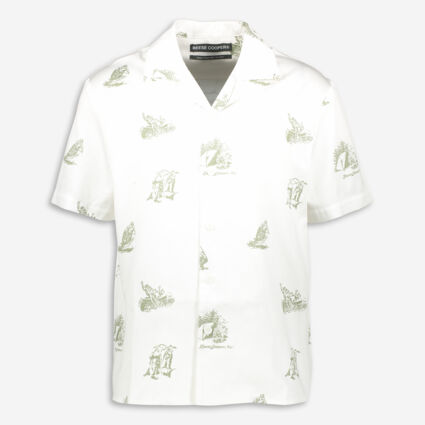 White Camping Vacation Shirt - Image 1 - please select to enlarge image