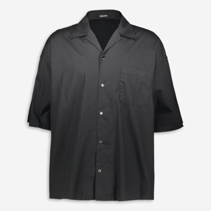 Black Oversized Vacation Shirt - Image 1 - please select to enlarge image