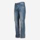 Blue Distressed Tapered Jeans  - Image 1 - please select to enlarge image