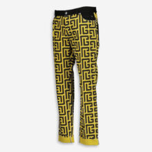 Black & Yellow Monogram Jeans