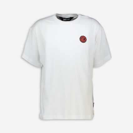 White Patch Wave T Shirt - Image 1 - please select to enlarge image