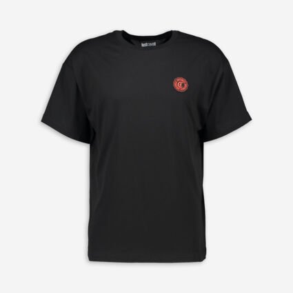 Black O Patch Wave T Shirt - Image 1 - please select to enlarge image